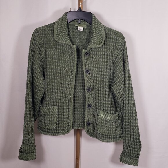 Mod-O-Doc Waffle Knit Cotton Jacket - Picture 1 of 10